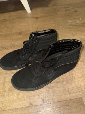 Vans Black High-Top Lace-Up Sneakers